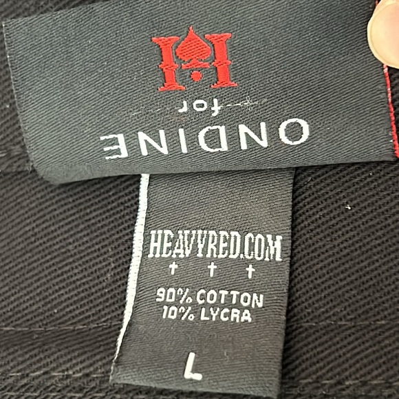 Heavy Red • Alice en Splendeur Dément - Gold & Red Brocade Heart Corset Sz Large - Picture 8 of 17